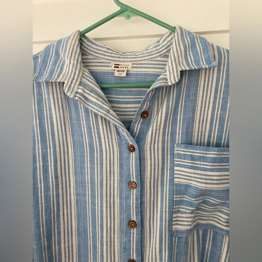 Billabong | In The Tide Oversized Button-Down Shirt Size Large - Picture 7 of 11